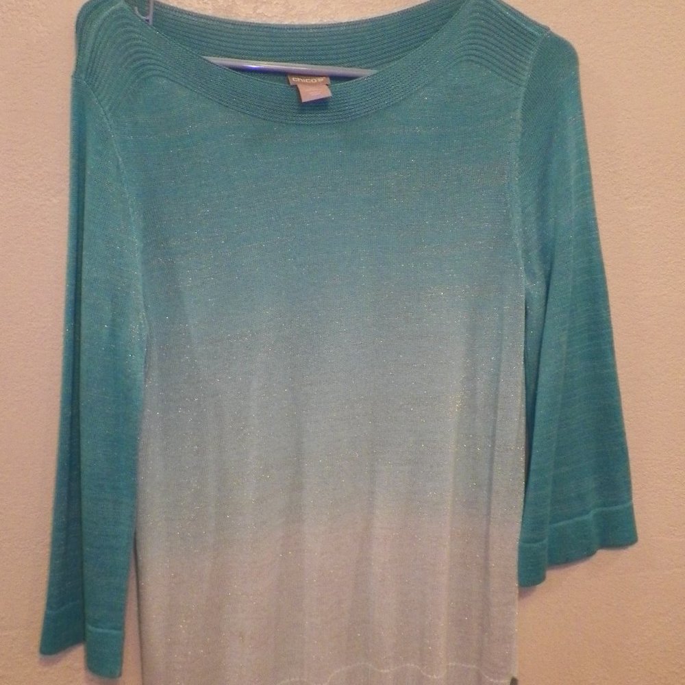 Ombre Long Pull Over Sweater